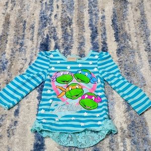 Ninja turtle 3t long sleeve girls tshirt